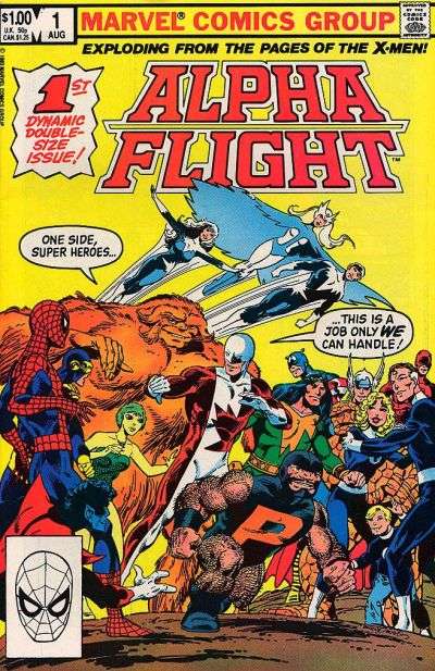 Alpha Flight comic books